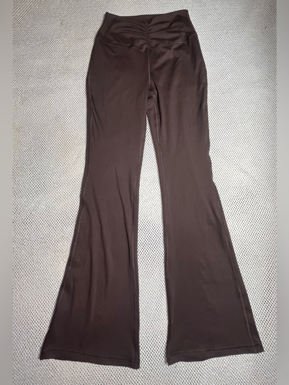 Yogalicious Lux ballerina flare Leggins  pants women size MEDIUM brown.